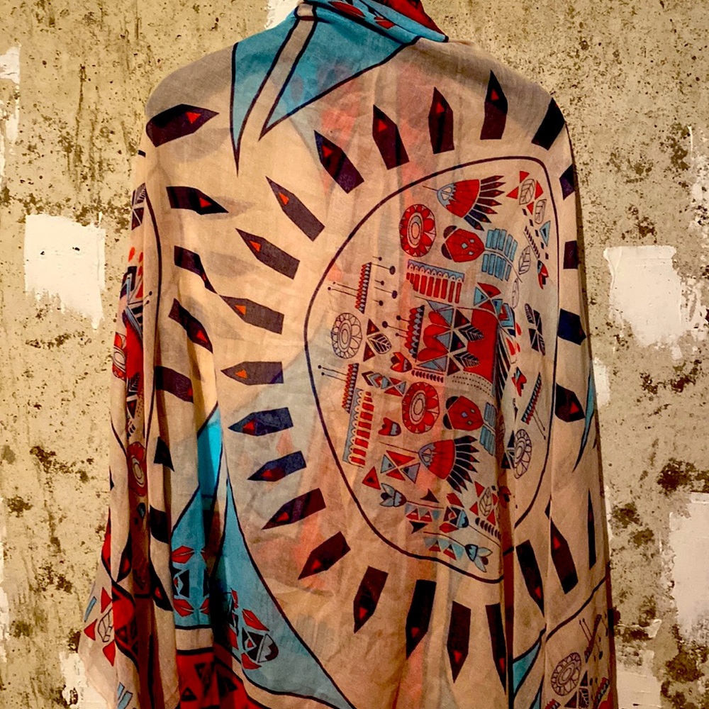 Extra Long And Extra Large Rectangular Scarf Neve… - image 6